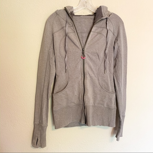 lululemon athletica Tops - Lululemon Scuba Hoodie zip up grey 4